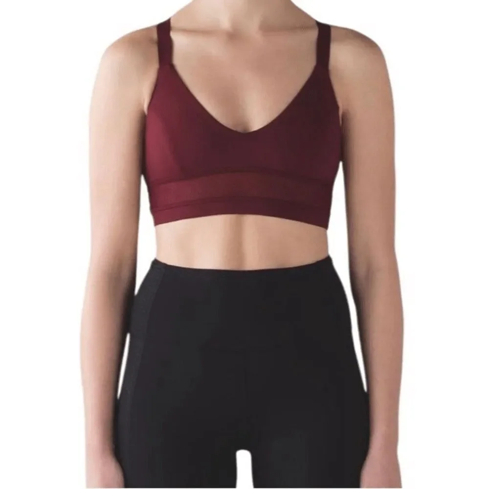 Bra Lululemon Body Con Bra Deep Rouge Size 8